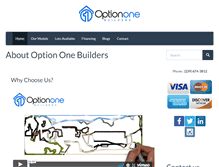 Tablet Screenshot of optiononebuilders.com